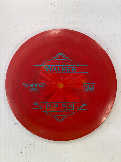 Vist Large View of Product Image Which is Used Lone Star Disc WALKER Disc Golf Driver Red