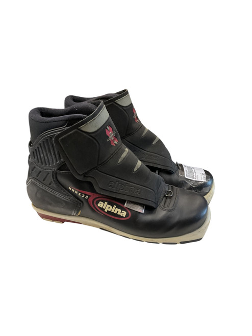 Vist Large View of Product Image Which is Used Alpina Womens NNN XC Ski Boots Black W 07-07.5 / JR 05.5-06