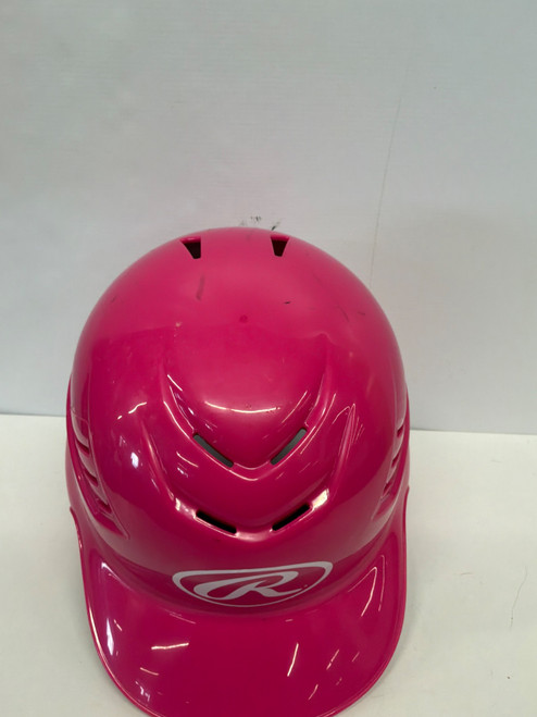 Vist Large View of Product Image Which is Used Rawlings CFTBH-R1 Batting Helmet No Mask Pink SM