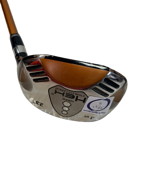 Vist Large View of Product Image Which is Used Hippo HEX Mens 23deg Hybrid Club RH 4 Hybrid 39.5" w/ 65g S-Flex Shaft