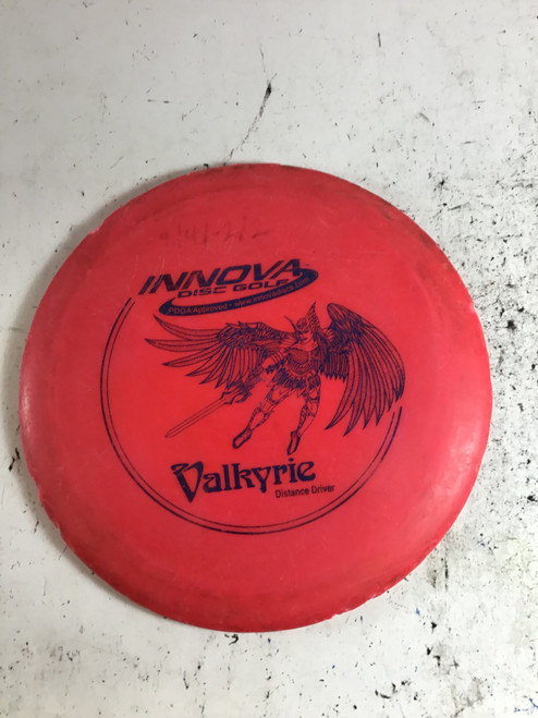 Vist Large View of Product Image Which is Used Innova DX VALKYRIE Disc Golf Driver Red 167g