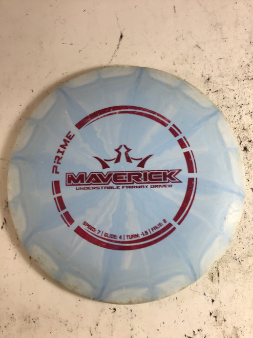 Vist Large View of Product Image Which is Used Dynamic Discs PRIME MAVERICK Disc Golf Driver Sky Blue 175g