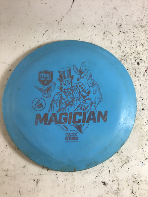 Vist Large View of Product Image Which is Used Discmania ACTIVE MAGICIAN Disc Golf Driver Sky Blue 170g