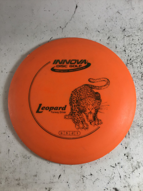 Vist Large View of Product Image Which is Used Innova DX LEOPARD Disc Golf Driver Orange 167g
