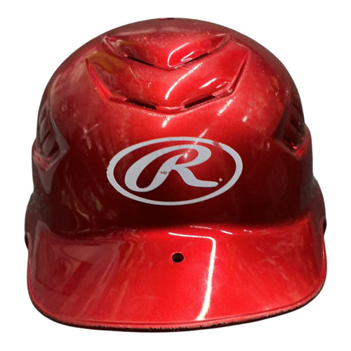 Vist Large View of Product Image Which is Used Rawlings RCFH Batting Helmet No Mask Red MD