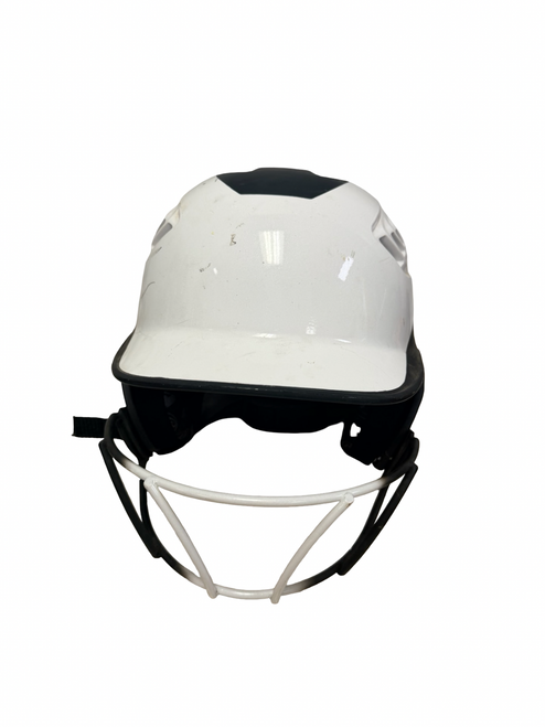 Vist Large View of Product Image Which is Used Rawlings R16J-R1 Junior Softball Batting Helmet w/Mask Black 6 3/8 - 7 1/8