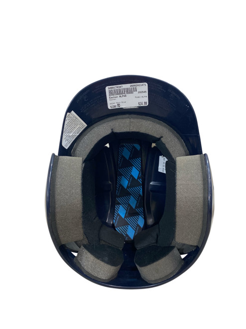 Vist Large View of Product Image Which is Used Easton ALPHA Batting Helmet No Mask Navy Blue MD