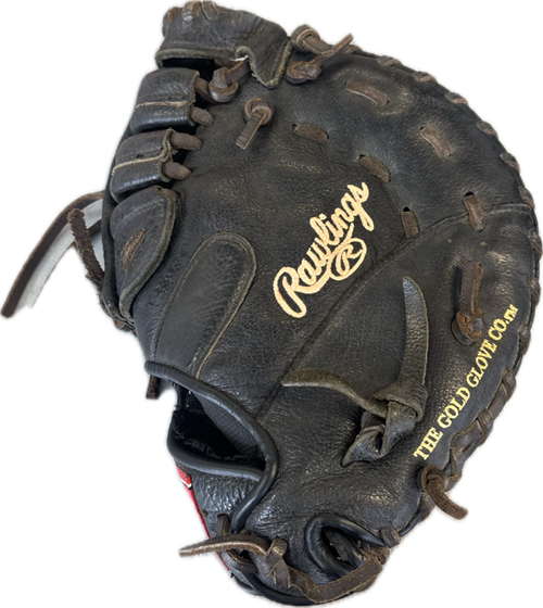 Vist Large View of Product Image Which is Used Rawlings Baseball First Base LH Throw Black 11 1/2"