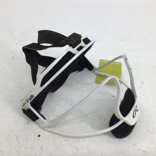 Vist Large View of Product Image Which is Used Rawlings HI-VIZ FIELDERS MASK BB/SB Fielders Mask White One Size