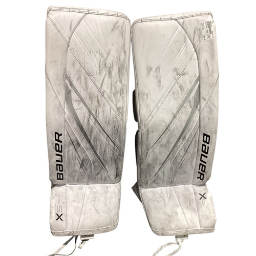 Vist Large View of Product Image Which is Used Bauer VAPOR X5 PRO Goalie Leg Pads Inter White 31"