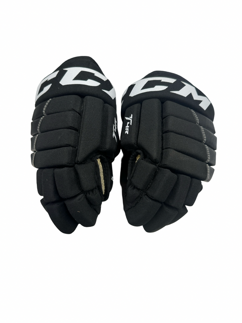 Vist Large View of Product Image Which is Used CCM 4R Junior Gloves Black 12"