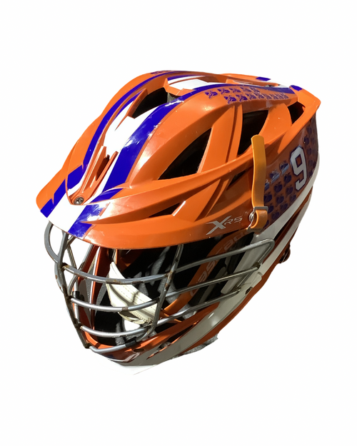 Vist Large View of Product Image Which is Used Cascade XRS Lacrosse Helmet Orange One Size