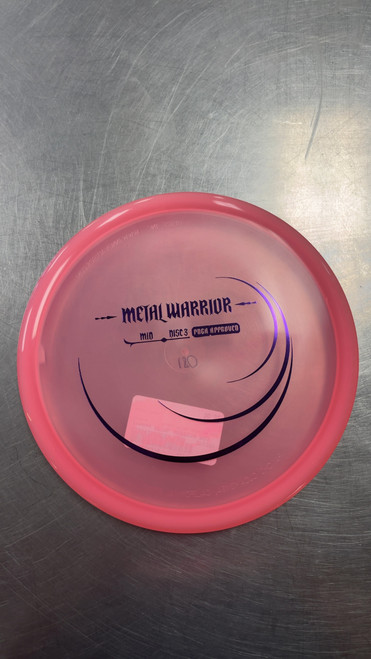 Vist Large View of Product Image Which is Used Innova METAL WARRIOR MD3 Disc Golf Mid Range Pink