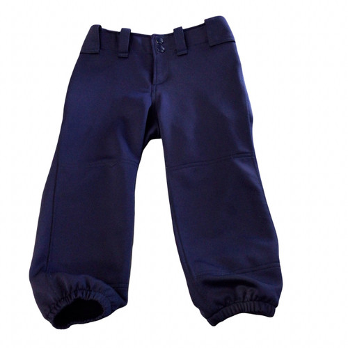 Vist Large View of Product Image Which is Used Mizuno SOFTBALL PANTS BB/SB Pant Girls Navy Blue MD