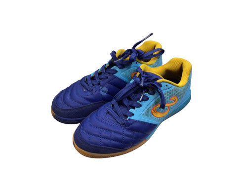 Vist Large View of Product Image Which is Used Soccer Indoor Shoes Navy Blue Junior 03
