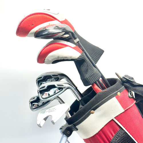 Vist Large View of Product Image Which is Used Tour Edge BAZOOKA JR MAX 9-12 Jr Golf Set RH Red 10 Piece