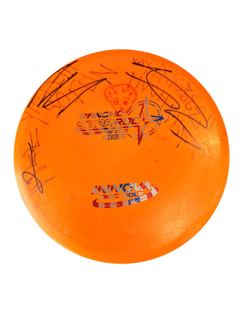 Vist Large View of Product Image Which is Used Innova RANCHO STAR ROC Disc Golf Mid Range Orange