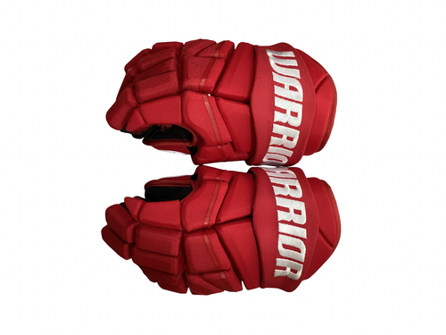 Vist Large View of Product Image Which is Used Warrior ALPHA AXYFLEX THUMB Senior Gloves Red 13"
