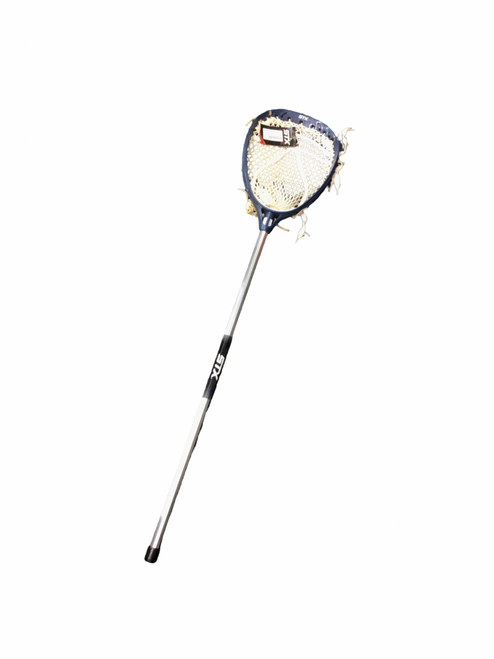 Vist Large View of Product Image Which is Used STX MINI ECLIPSE Junior Goalie Stick Navy Blue