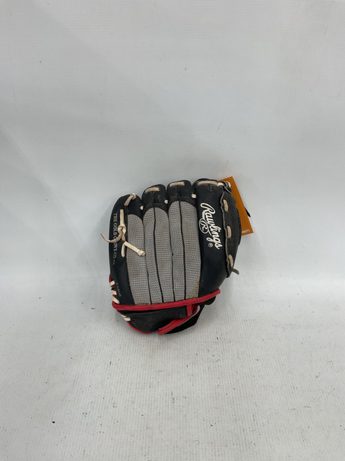 Vist Large View of Product Image Which is Used Rawlings PLAYMAKER SERIES PM10.5SRW BB/SB Glove RH Throw Black 10 1/2"