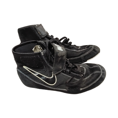 Vist Large View of Product Image Which is Used Nike Wrestling Shoes Black Senior 7