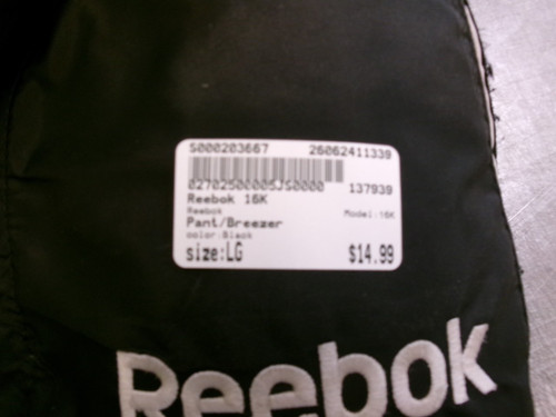 Vist Large View of Product Image Which is Used Reebok 16K Junior Pant Black LG