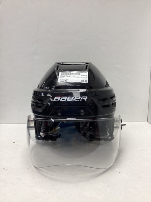 Vist Large View of Product Image Which is Used Bauer REAKT 85 Helmet Half Visor Combo Black MD