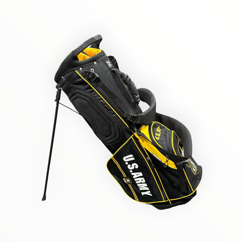 Vist Large View of Product Image Which is Used Team Effort U.S. ARMY Mens Stand Bag Black