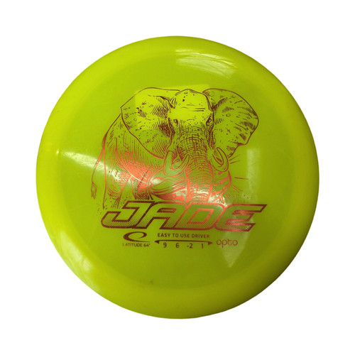 Vist Large View of Product Image Which is Used Latitude 64 JADE OPTO DRIVER DISC Disc Golf Driver Yellow