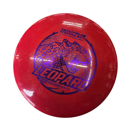 Vist Large View of Product Image Which is Used Innova LEOPARD STAR DRIVER DISC Disc Golf Driver Red