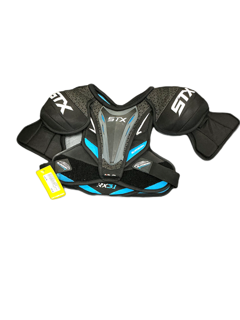 Vist Large View of Product Image Which is Used STX SURGEON Junior Shoulder Pads MD
