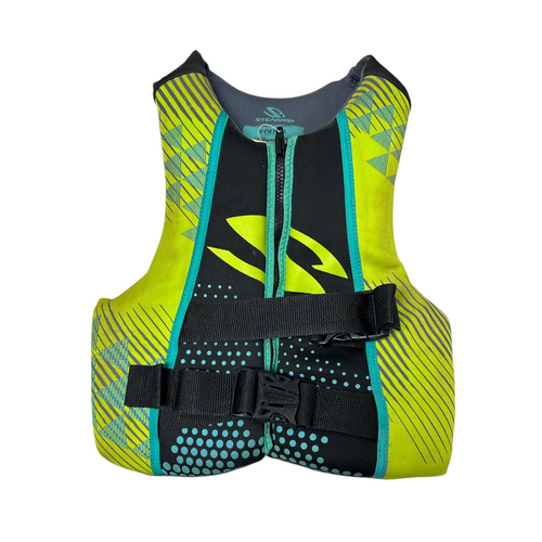 Vist Large View of Product Image Which is Used Stearns Youth PFD Green Youth 50-90lbs