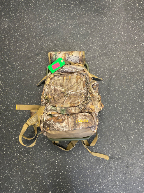 Vist Large View of Product Image Which is CABELAS EXTERNAL FRAME  CAMO BACKPACK
