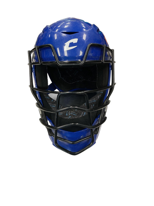 Vist Large View of Product Image Which is Used Champro AIRTECH Catchers Helmet w/Mask Royal Blue MD