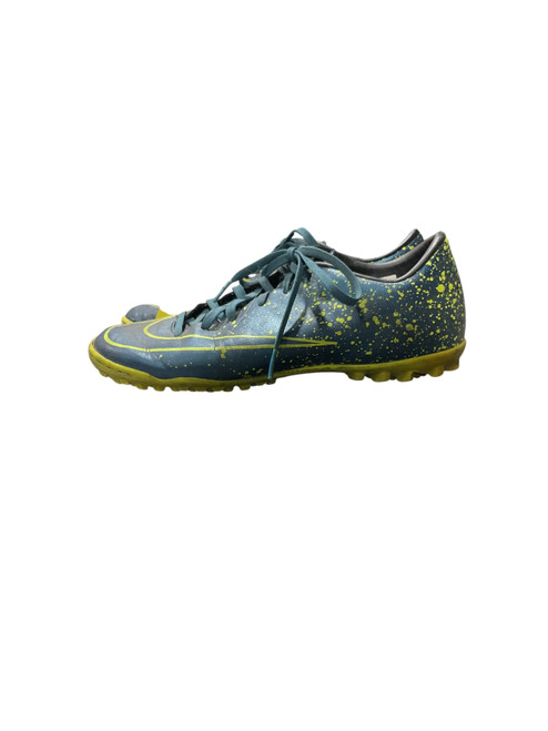 Vist Large View of Product Image Which is Used Nike Soccer Indoor Shoes Turquoise Senior 7