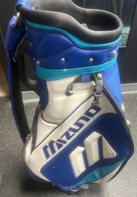 Vist Large View of Product Image Which is Used Mizuno STAFF BAG / HAS NAME ON IT Mens Cart Bag Navy Blue