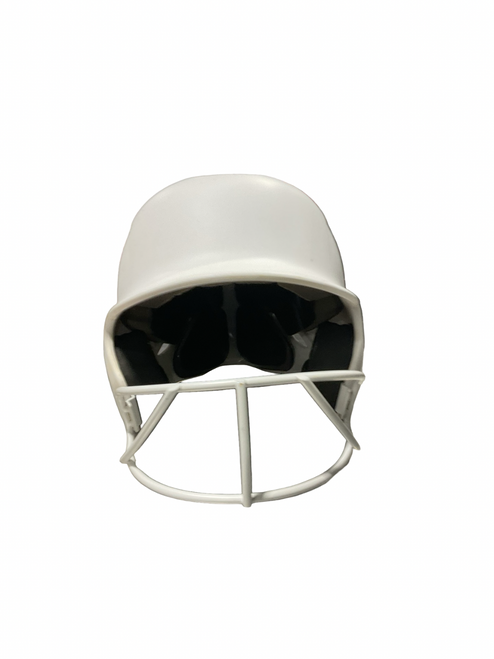 Vist Large View of Product Image Which is Used Easton WHITE HELMET Batting Helmet w/Mask White SM