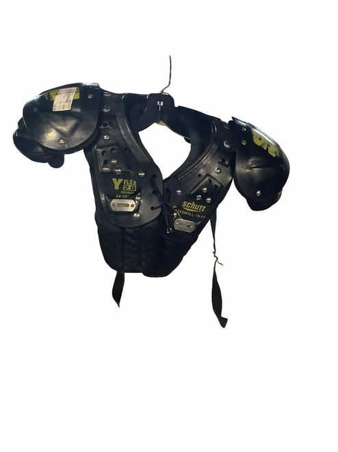 Vist Large View of Product Image Which is Used Schutt Y FLEX FB Shoulder Pads Black XXS