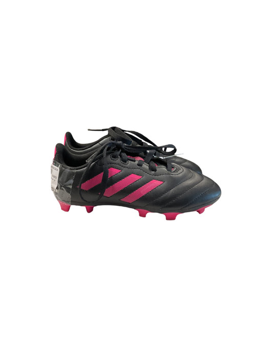 Vist Large View of Product Image Which is Used Adidas Soccer Cleats Black And Pink Youth 13.5