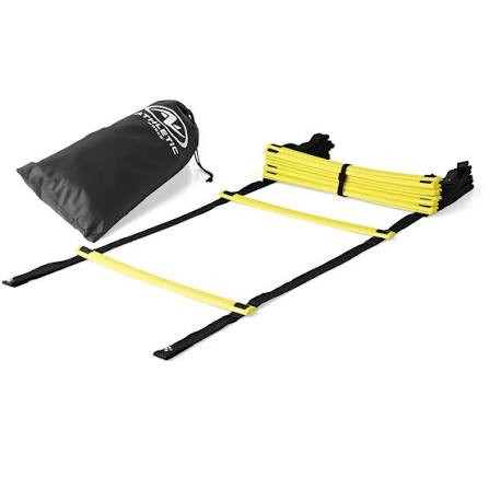 Vist Large View of Product Image Which is Used ATHLETIC WORKS SPEED LADDER Soccer Training Aids Black And Optic Yellow