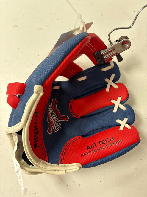 Vist Large View of Product Image Which is Used Franklin AIR TECH 8.5 BB/SB Glove RH Throw Royal Blue 8"