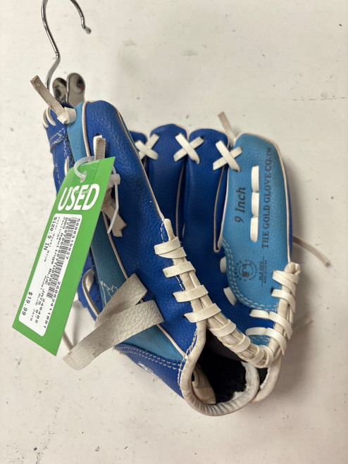 Vist Large View of Product Image Which is Used Rawlings BLUE JAYS BB/SB Glove RH Throw Royal Blue 9"