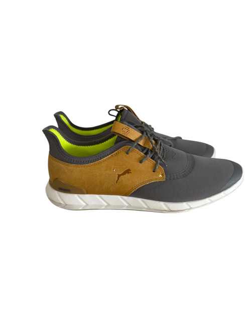 Vist Large View of Product Image Which is Used Puma Mens Golf Shoes Brown Senior 10.5