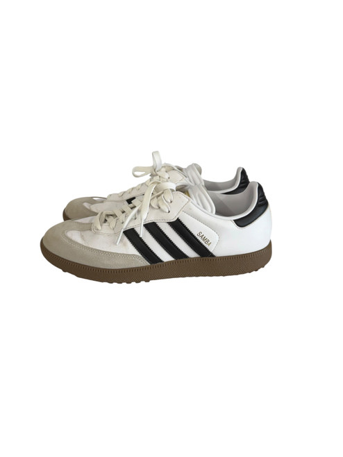 Vist Large View of Product Image Which is Used Adidas Mens Golf Shoes White Senior 10
