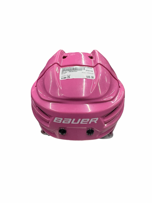 Vist Large View of Product Image Which is Used Bauer PRODIGY Hockey Helmet Only Pink XS