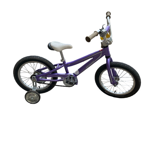 Vist Large View of Product Image Which is Used Specialized HOT ROCK 16 Training Wheel Bike Boys Purple 16"