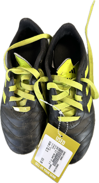 Vist Large View of Product Image Which is Used Adidas Soccer Cleats Black Junior 02.5