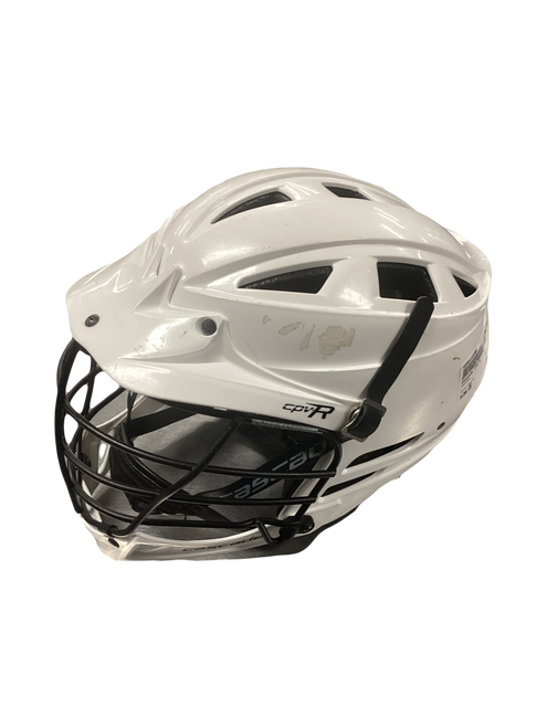 Vist Large View of Product Image Which is Used Cascade CPV R Lacrosse Helmet White One Size