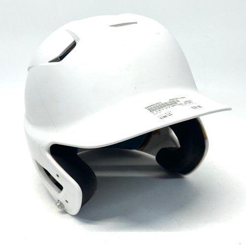 Vist Large View of Product Image Which is Used Easton Z5 2.0 Batting Helmet No Mask White LG