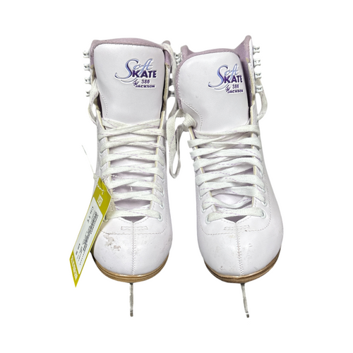 Vist Large View of Product Image Which is Used Jackson SOFT SKATE 380 Womens White Figure Skate Senior 6
